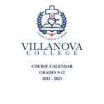 Villanova College Course Calendar 2022 2023 By Villanova College Issuu