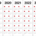 Yearly Calendar 2020 2021 2022 2023 In 2020 Calendar Printables
